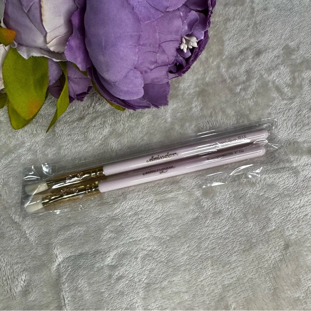 NEW SLMISSGLAM Pink Eye Brush Duo